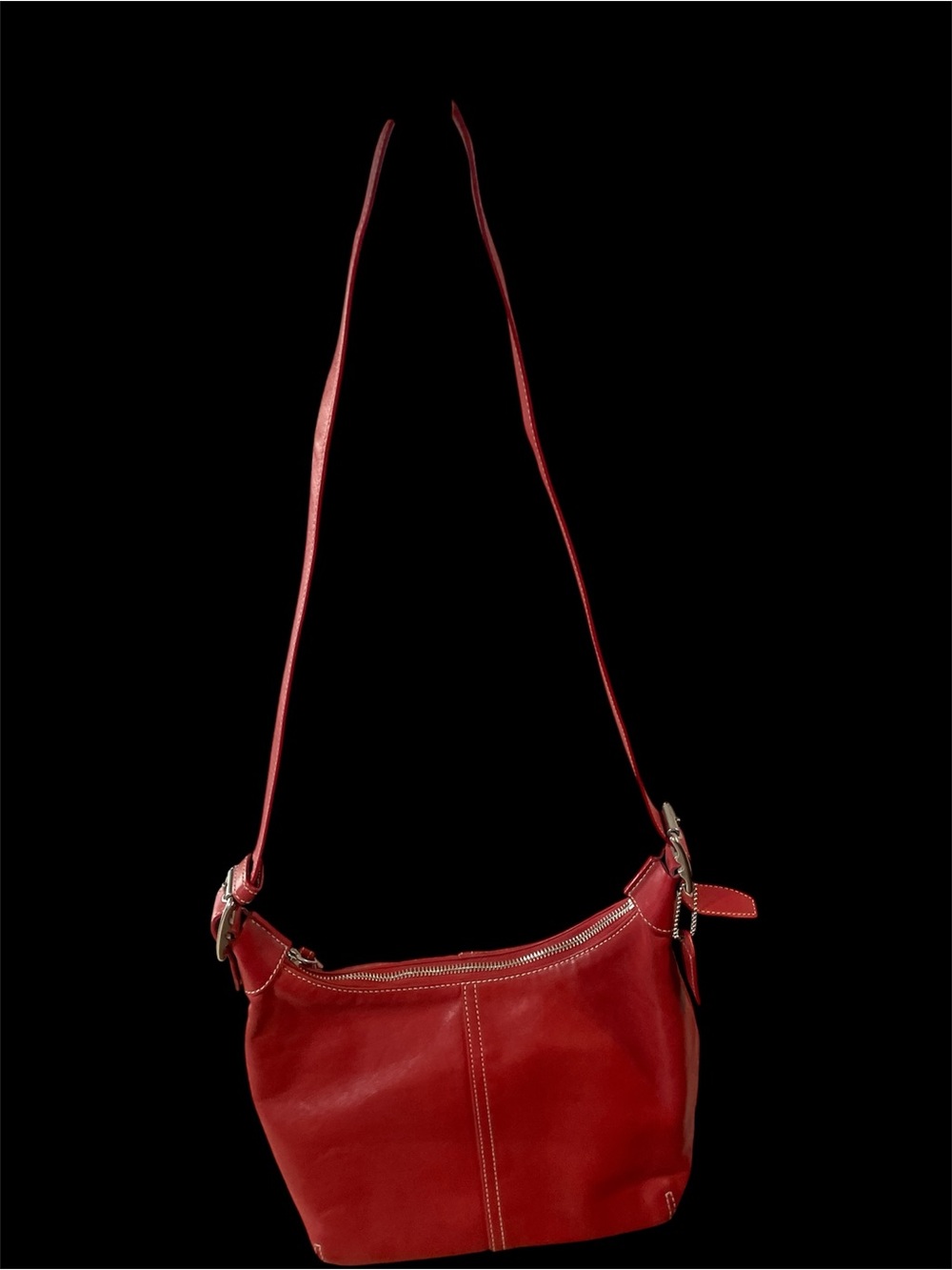 Coach Vintage 9566 Legacy Red Leather Shoulder Bag